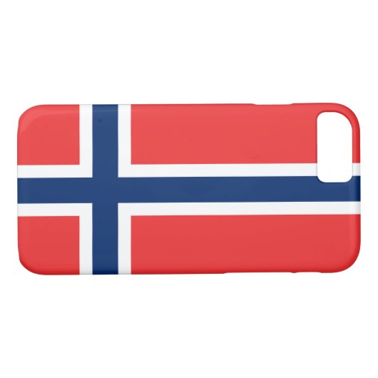 Coques Case-Mate iPhone Drapeau norvégien (Dos (Horizontal))