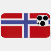 Coques Case-Mate iPhone Drapeau norvégien (Verso (horizontal))
