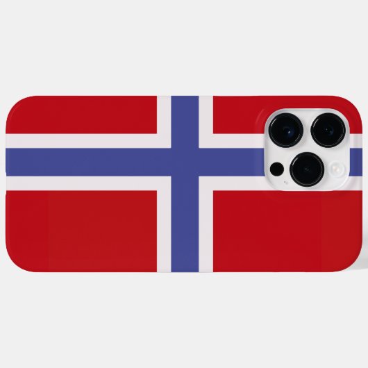 Coques Case-Mate iPhone Drapeau norvégien (Verso (horizontal))