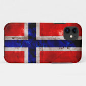 Coques Case-Mate iPhone Drapeau norvégien (Dos (Horizontal))