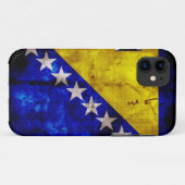 Coques Case-Mate iPhone Drapeau patiné de la Bosnie (Dos (Horizontal))