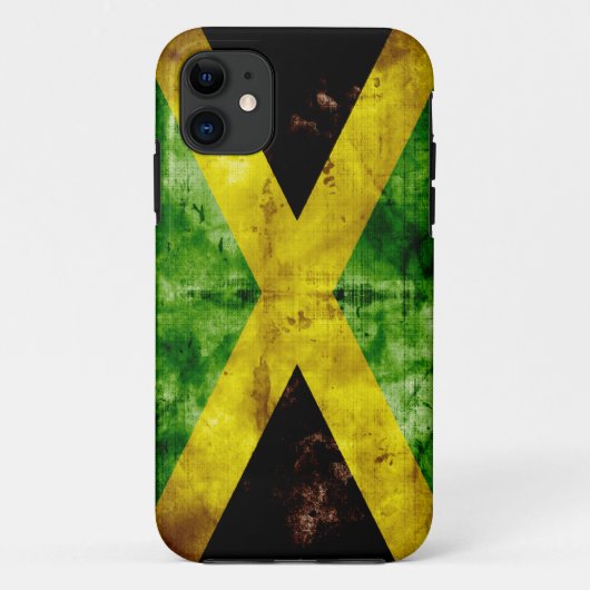Coques Case-Mate iPhone Drapeau patiné de la Jamaïque (Dos)