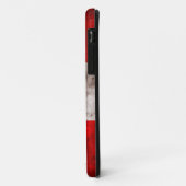 Coques Case-Mate iPhone Drapeau patiné du Pérou (Dos/Gauche)