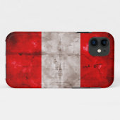 Coques Case-Mate iPhone Drapeau patiné du Pérou (Dos (Horizontal))