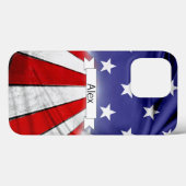 Coques Case-Mate iPhone Drapeau patriotique américain (Verso (horizontal))