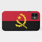 Coques Case-Mate iPhone Drapeau patriotique angolais (Dos (Horizontal))