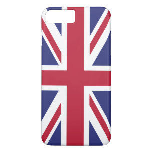 Coque iPhone 8 Plus/7 Plus Drapeau patriotique du Royaume-Uni