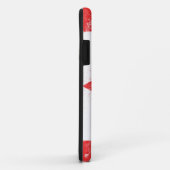 Coques Case-Mate iPhone Drapeau peint au Canada (Dos/Droite)