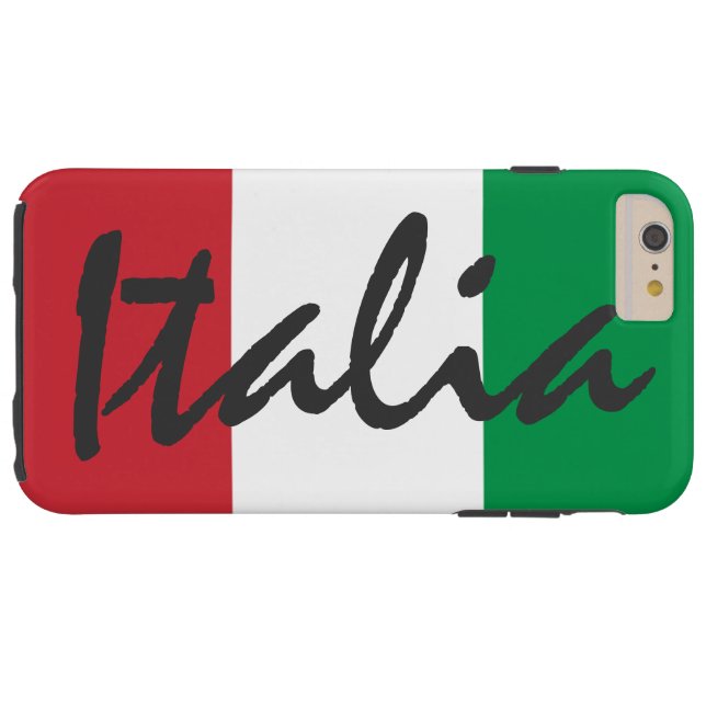 Coques Case-Mate iPhone Drapeau personnalisé de l'Italie (Dos Horizontal)