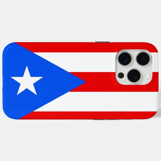 Coques Case-Mate iPhone Drapeau Porto Rico (Verso (horizontal))