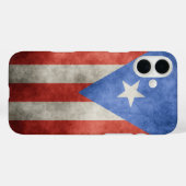 Coques Case-Mate iPhone Drapeau Porto Rico Grunge (Verso (horizontal))