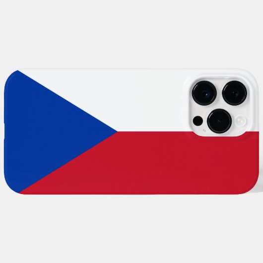 Coques Case-Mate iPhone Drapeau République tchèque (Verso (horizontal))