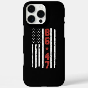 Coques iPhone 16 Pro Max Drapeau rétro Vintage USA 86 47 Anti Trump