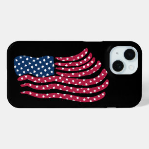 Coque Pour iPhone 15 Drapeau Rouge Blanc Et Bleu