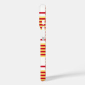 Coques Case-Mate iPhone Drapeau Rouge Blanc Jaune Barcelone Vector Art (Verso / Gauche)