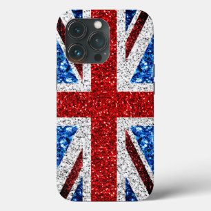 Case-Mate iPhone Case Drapeau rouge bleu blanc brillant parties scintill