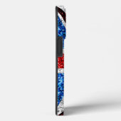 Coques Case-Mate iPhone Drapeau rouge bleu blanc brillant parties scintill (Verso / Droite)