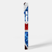 Coques Case-Mate iPhone Drapeau rouge bleu blanc brillant parties scintill (Verso / Gauche)