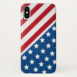 Etui iPhone Case-Mate Drapeau rouge et bleu américain Motif