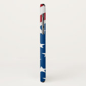 Coques Case-Mate iPhone Drapeau rouge et bleu américain Motif (Dos/Gauche)