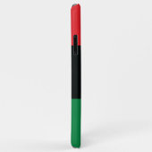 Coques Case-Mate iPhone Drapeau rouge, noir et vert (Dos/Droite)
