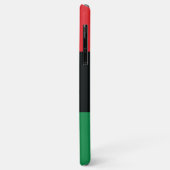 Coques Case-Mate iPhone Drapeau rouge, noir et vert (Dos/Gauche)