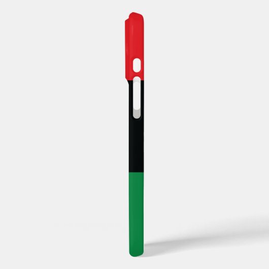 Coques Case-Mate iPhone Drapeau rouge, noir et vert (Verso / Gauche)
