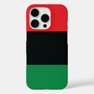 Coques iPhone 16 Pro Drapeau rouge, noir et vert