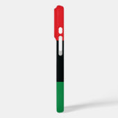 Coques Case-Mate iPhone Drapeau rouge, noir et vert (Verso / Gauche)