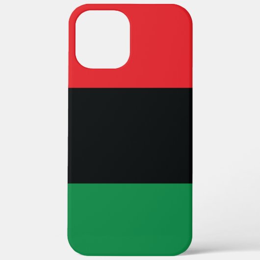 Coques Case-Mate iPhone Drapeau rouge, noir et vert (Verso)