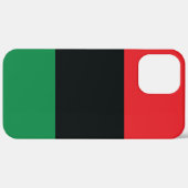 Coques Case-Mate iPhone Drapeau rouge, noir et vert (Retour (horizontal))