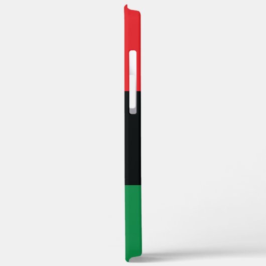 Coques Case-Mate iPhone Drapeau rouge, noir et vert (Verso / Gauche)