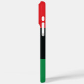 Coques Case-Mate iPhone Drapeau rouge, noir et vert (Verso / Gauche)