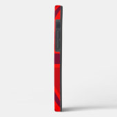 Coques Case-Mate iPhone Drapeau rouge vif de l'Union Jack britannique (Verso / Gauche)