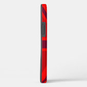 Coques Case-Mate iPhone Drapeau rouge vif de l'Union Jack britannique (Verso / Droite)