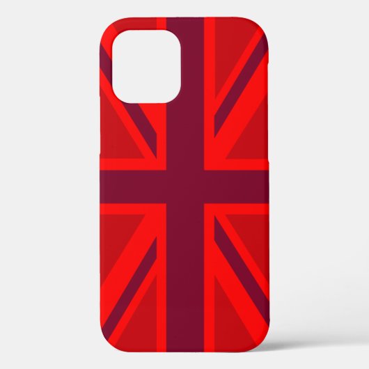 Coques Case-Mate iPhone Drapeau rouge vif de l'Union Jack britannique (Verso)