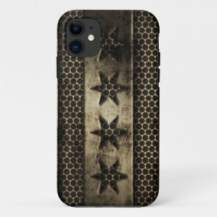Coques Pour iPhone Drapeau sale de Chicago en métal