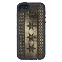 Drapeau sale de Chicago en métal