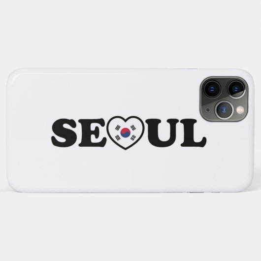 Coques Case-Mate iPhone Drapeau Seoul Love Heart Taegeukgi (Dos (Horizontal))