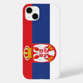 Coques Case-Mate iPhone Drapeau Serbie (Verso)