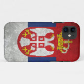 Coques Case-Mate iPhone Drapeau Serbie (Dos (Horizontal))