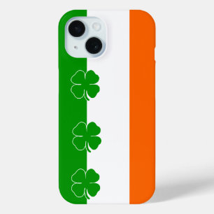 Coque Pour iPhone 15 Drapeau Shamrock [Irish Pride]
