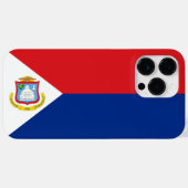 Coques Case-Mate iPhone Drapeau Sint Maarten (Verso (horizontal))