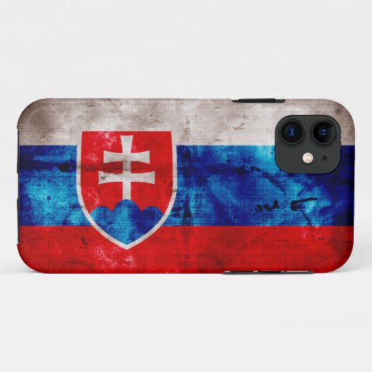 Coques Case-Mate iPhone Drapeau slovaque (Dos (Horizontal))