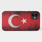 Coques Case-Mate iPhone Drapeau stylisé de Turquie (Dos (Horizontal))