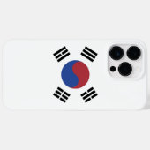 Coques Case-Mate iPhone drapeau sud-coréen (Verso (horizontal))
