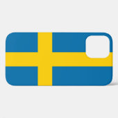 Coques Case-Mate iPhone Drapeau Suède (Verso (horizontal))