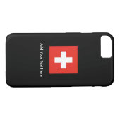 Coques Case-Mate iPhone Drapeau suisse (Dos (Horizontal))