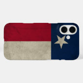 Coques Case-Mate iPhone Drapeau Texas Grunge - Étoile solitaire (Verso (horizontal))