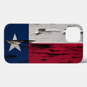 Coques Case-Mate iPhone Drapeau Texas Peinture Peel Look (Verso (horizontal))